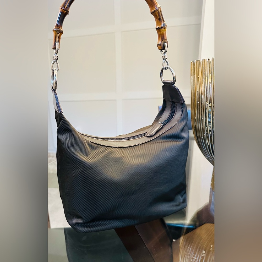 Gucci Vintage Bamboo Shoulder Bag EUC !!